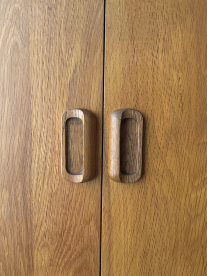 Oak console cabinet