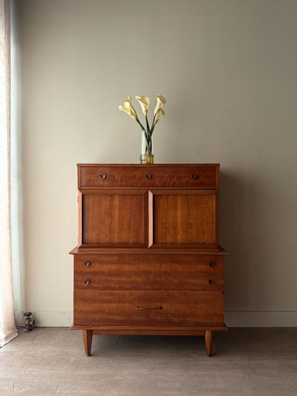 Walnut gentlemen’s dresser