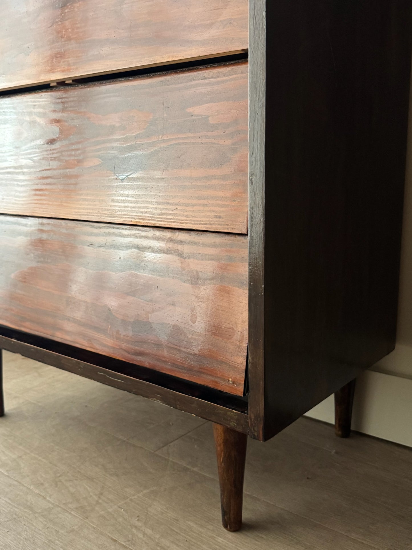 Stained pine dresser