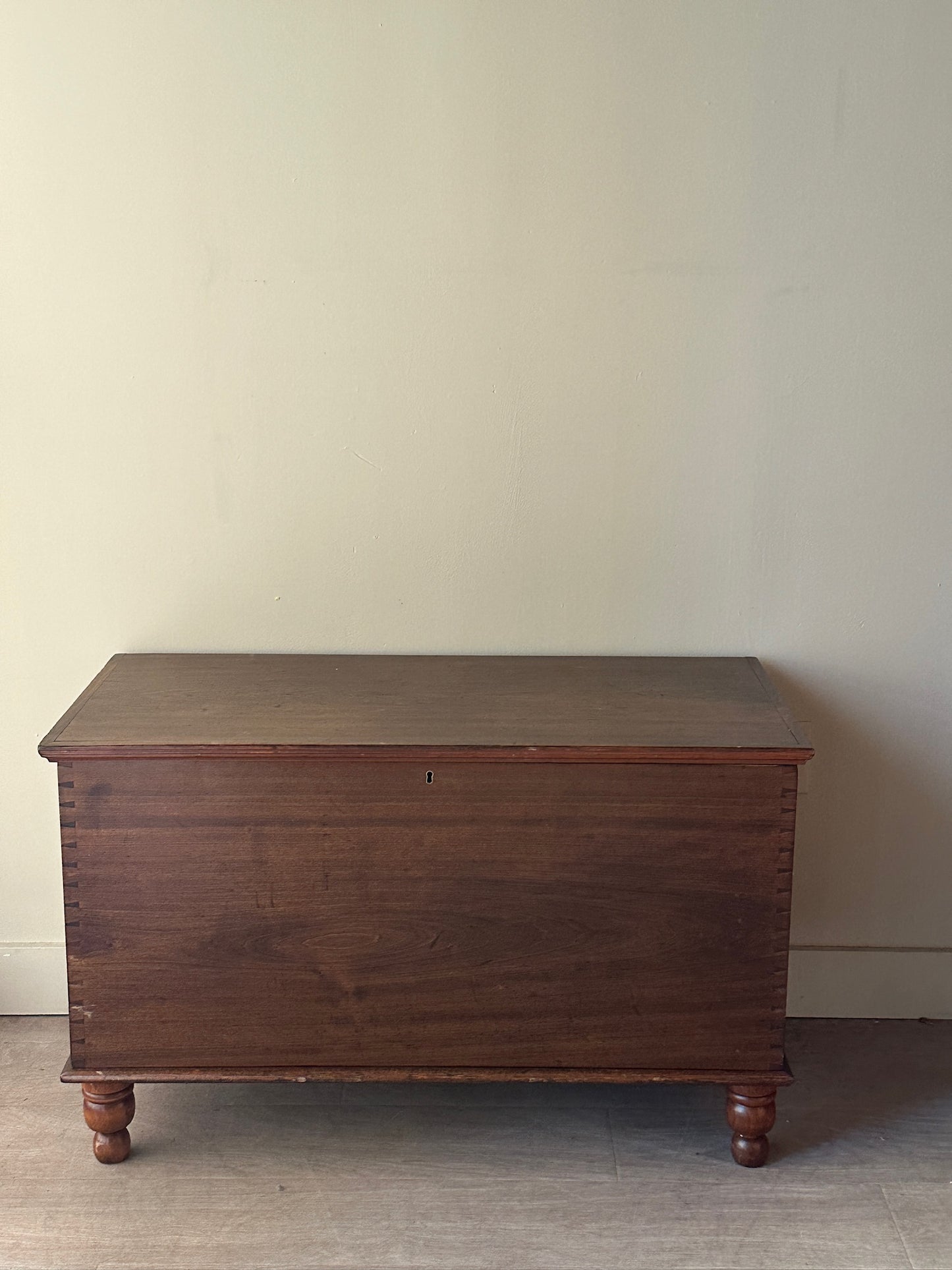 Dark pine chest