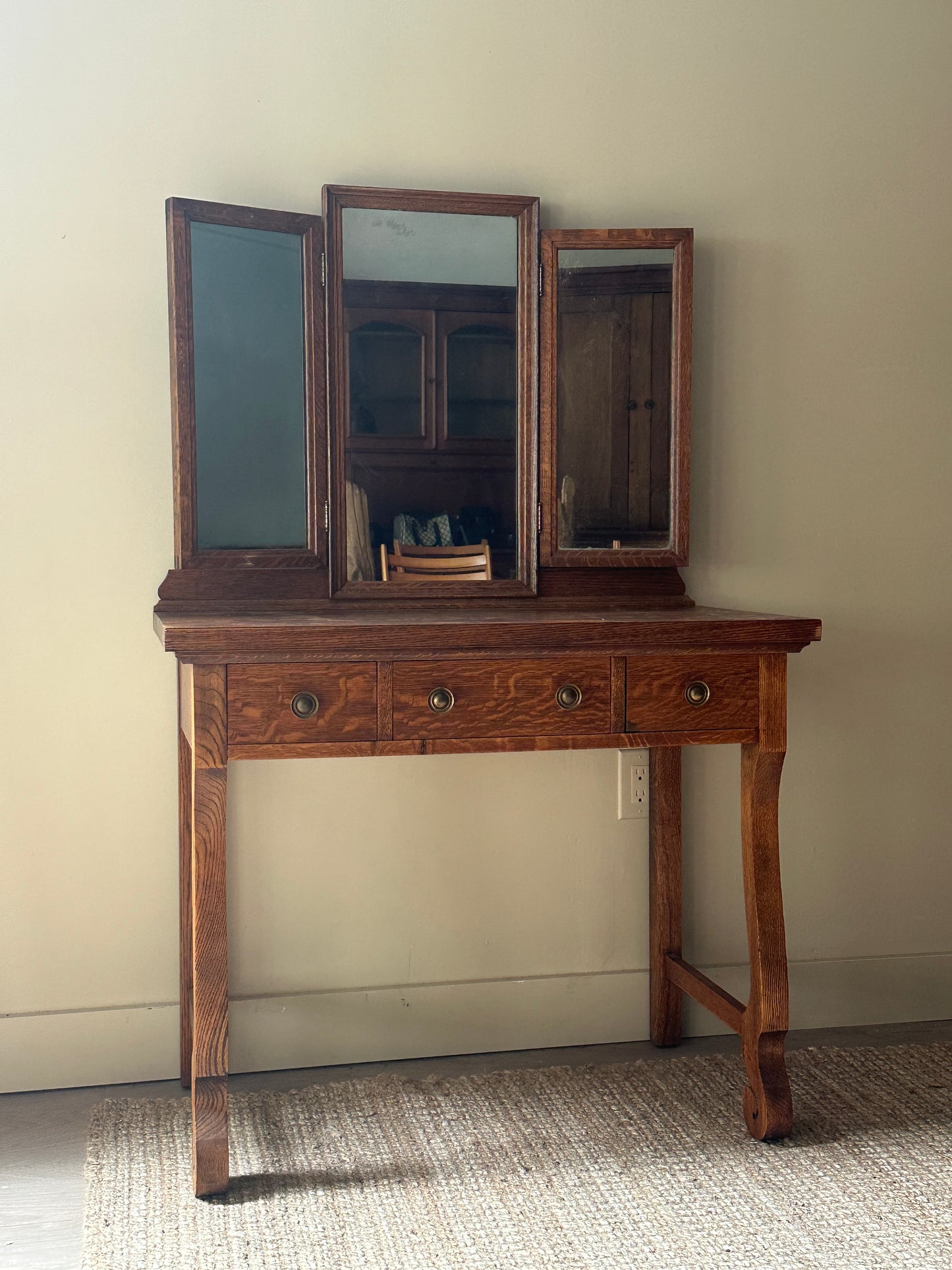 Oak vanity