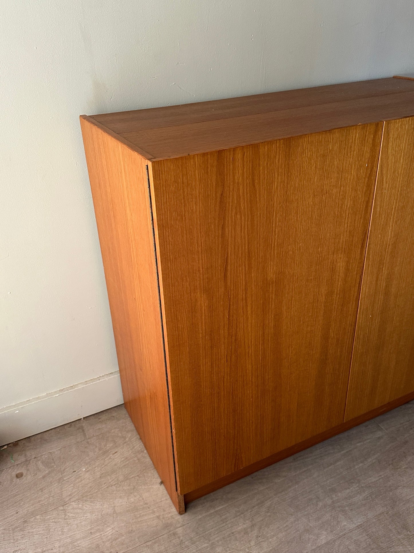 Teak tuck away desk