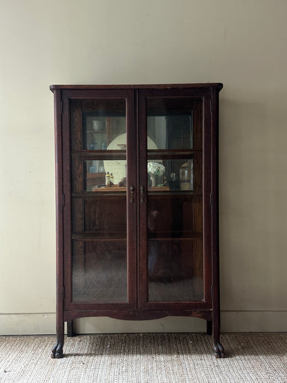 Dark oak display case