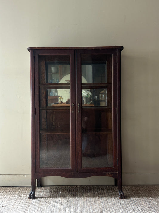 Dark oak display case