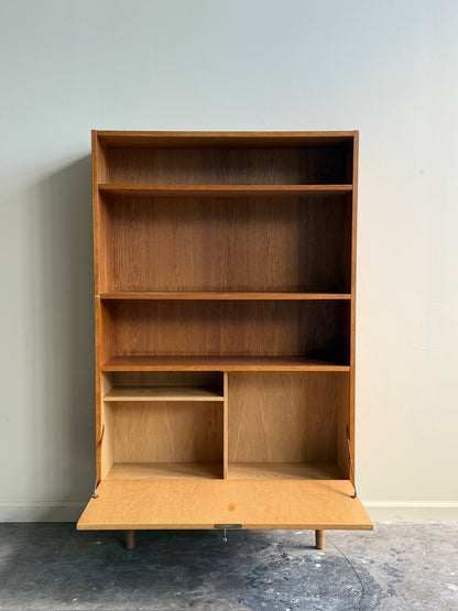 Danish teak bookcase cabinet