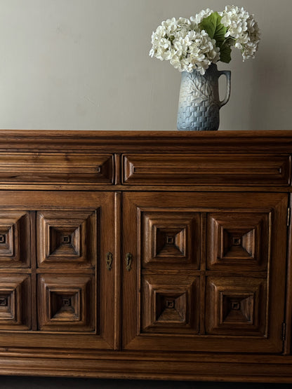 Oak carved sideboard