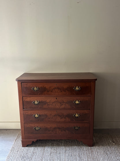 Walnut burl dresser
