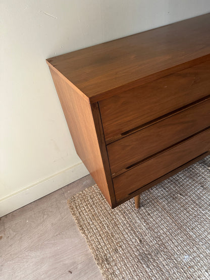 9 drawer walnut dresser