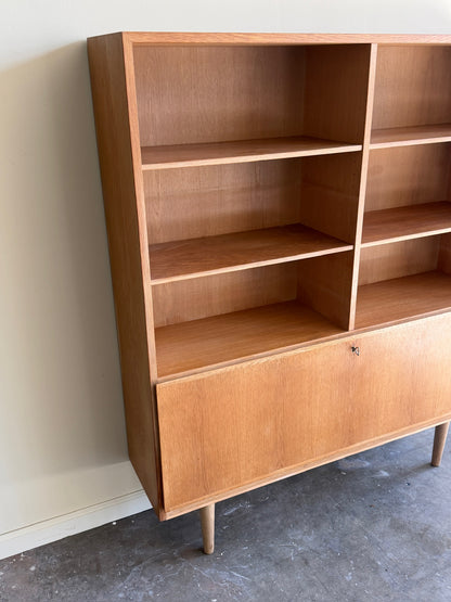 Omann Jun Danish oak bookcase cabinet