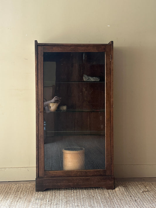 Oak and glass display case