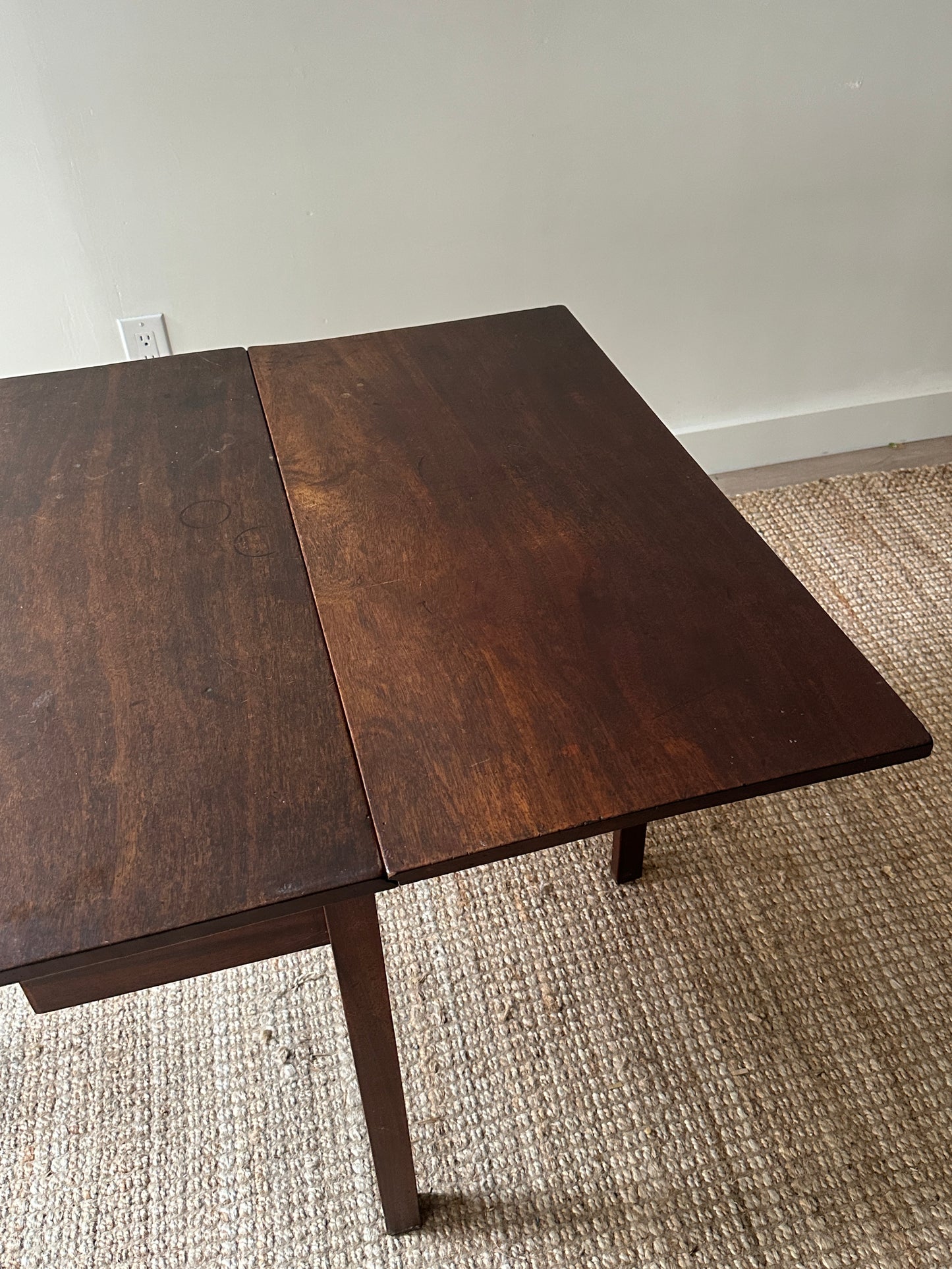 Walnut drop leaf