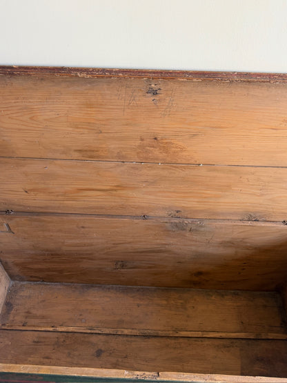 Scandinavian painted pine dower chest