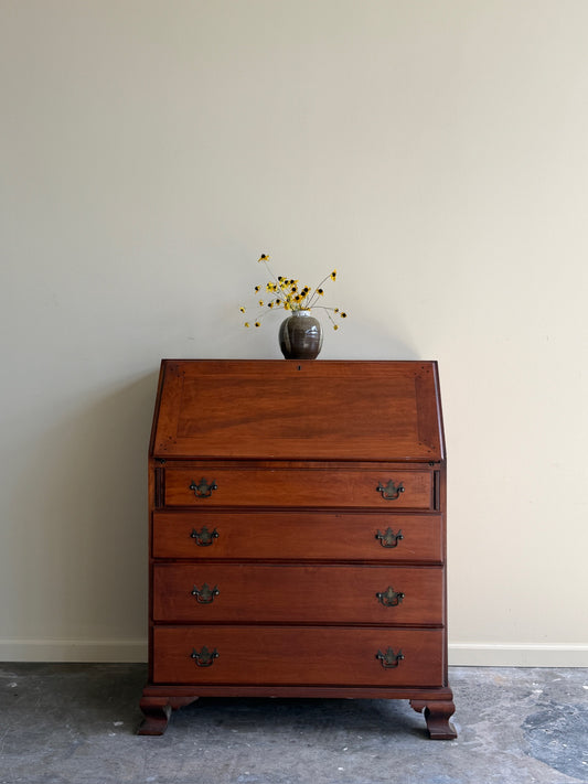 Maple secretary dresser