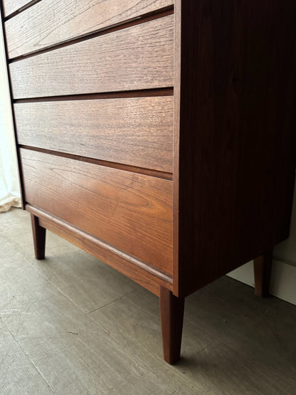 Walnut tallboy dresser