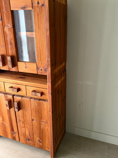Hans Frydendal pine cabinet (left)