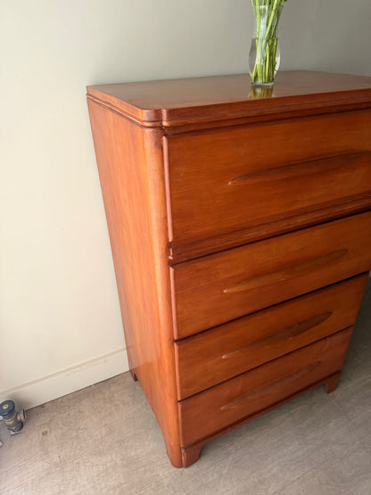 Maple tallboy dresser
