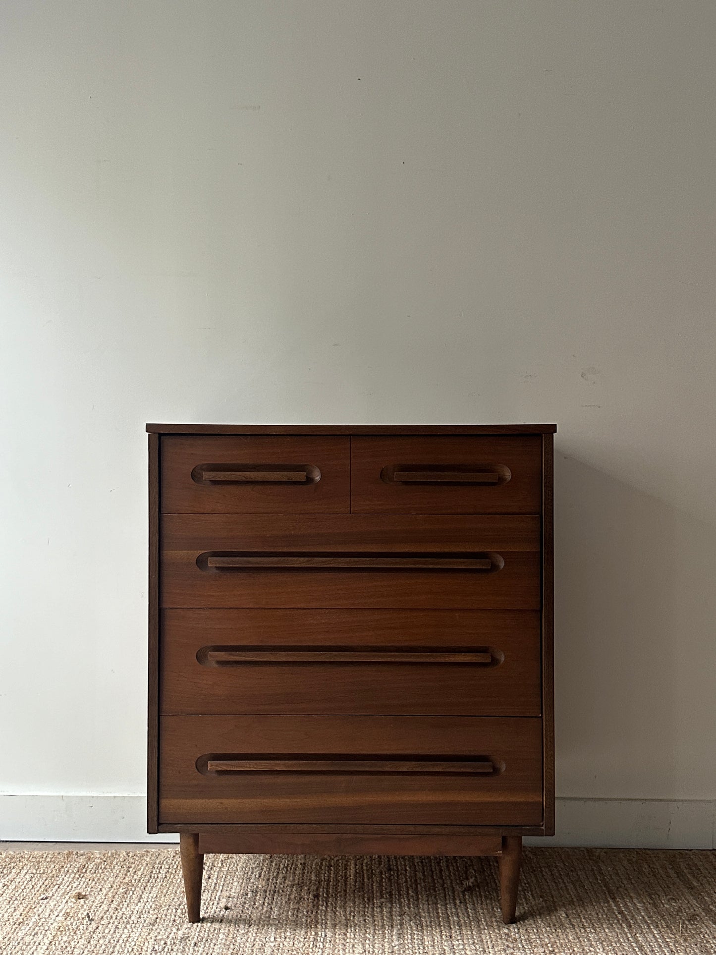 Walnut tallboy