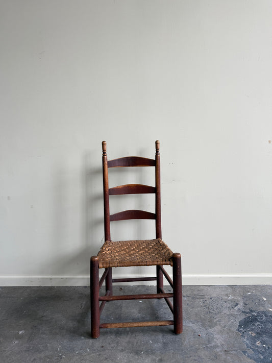 Pennsylvania painted maple ladder back chair (decorative)