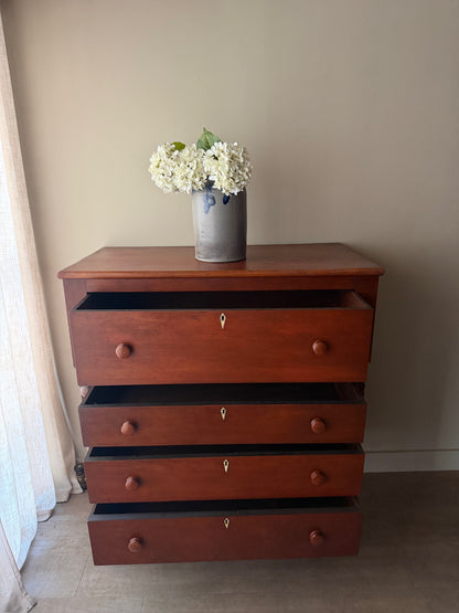Pennsylvania Sheraton inlaid cherry dresser