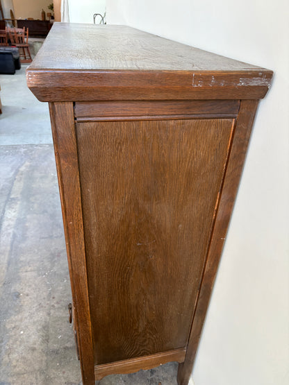 Carved oak sideboard