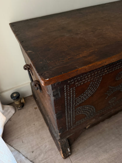 Italian walnut cassone