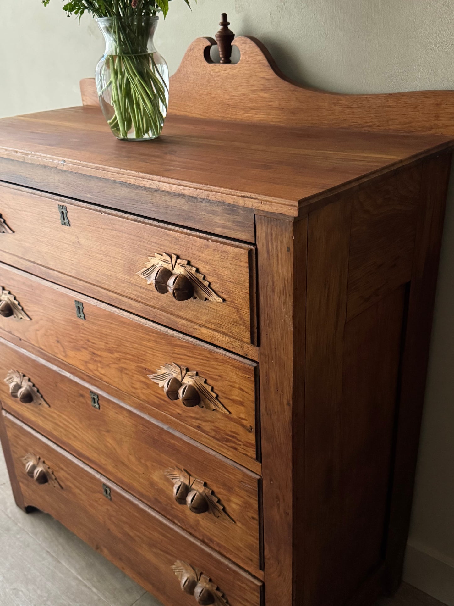 Victorian walnut dresser
