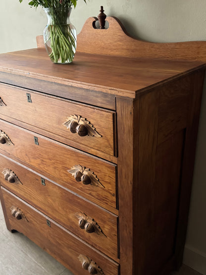 Victorian walnut dresser