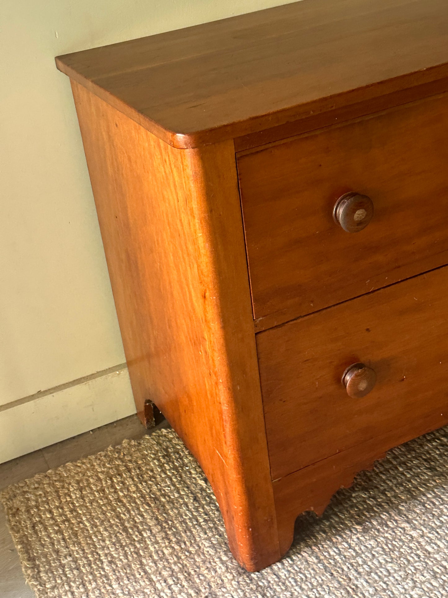 Pine two drawer dresser