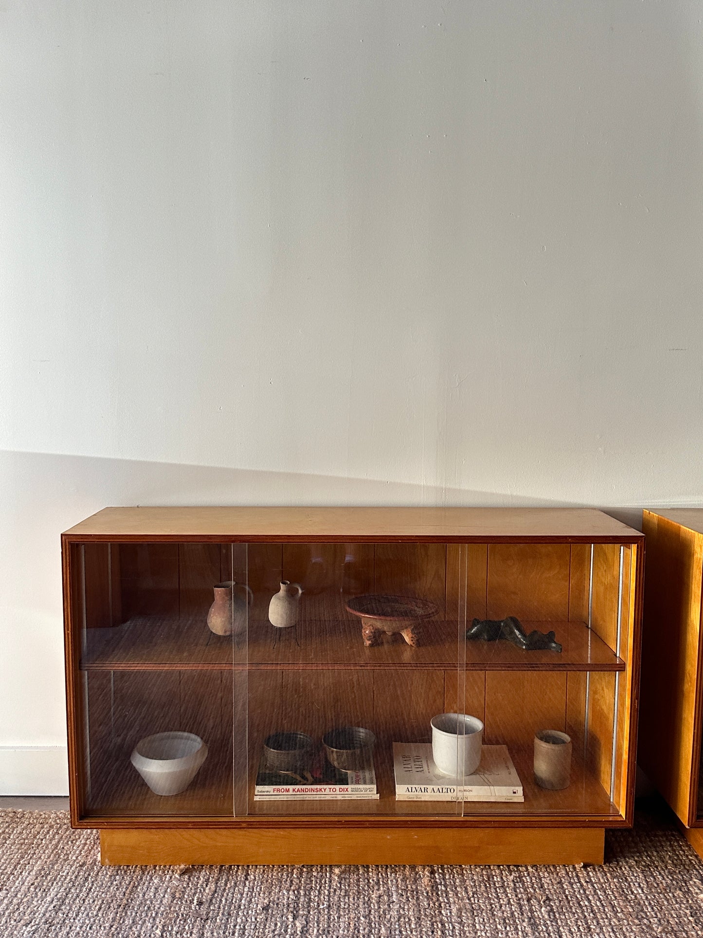 Maple display case. Sold individually.