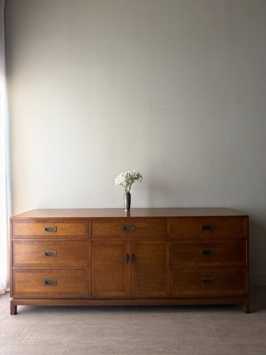 Walnut campaign dresser