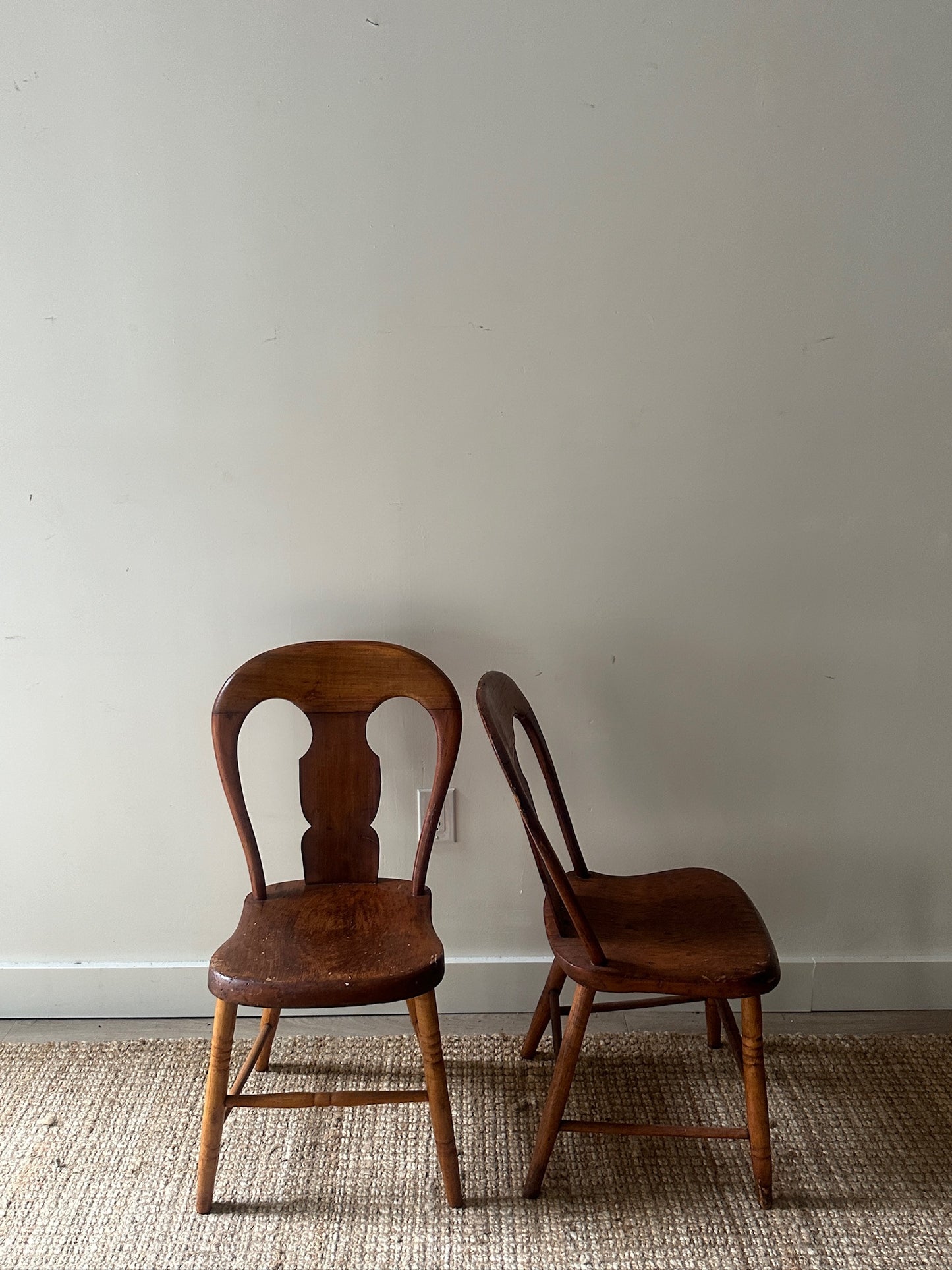 Set of Handmade Plank Chairs