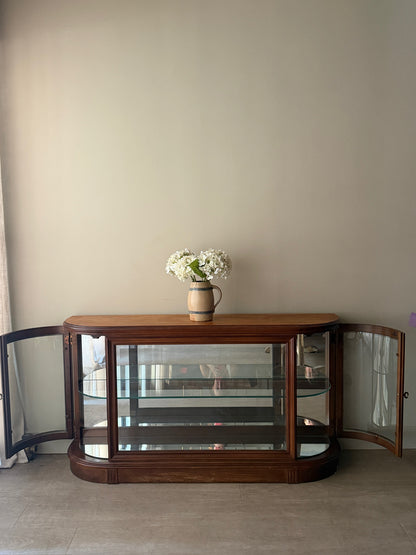 Oak low display cabinet