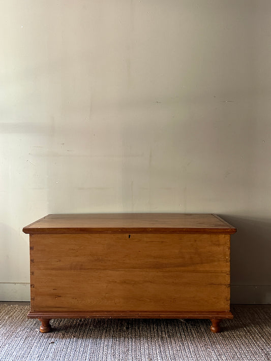 Light pine chest