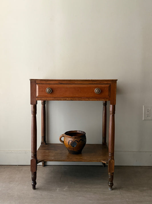 Sheraton pine side table