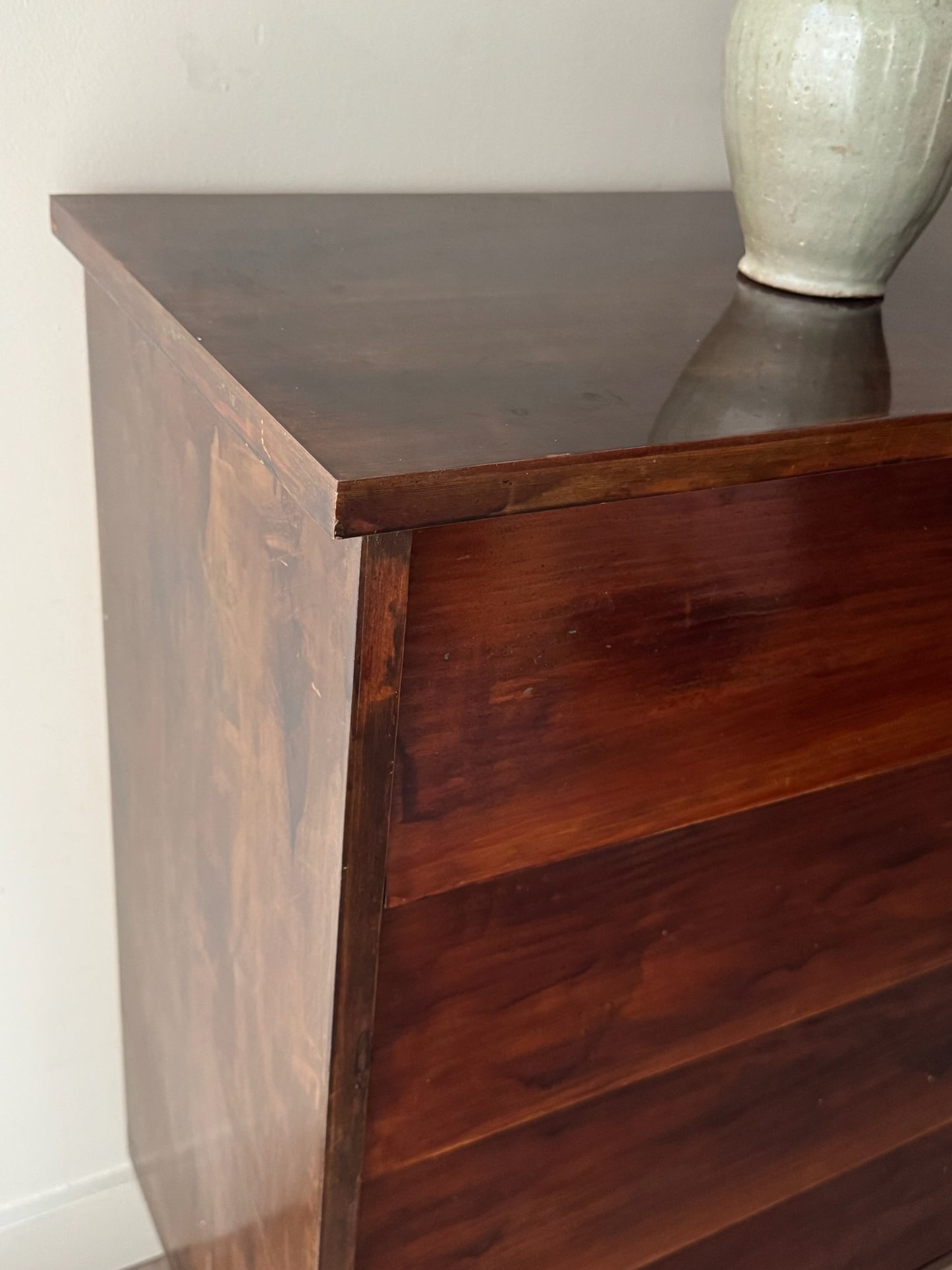 Stained pine dresser