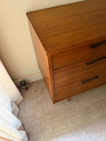 Stanley walnut 9 drawer dresser