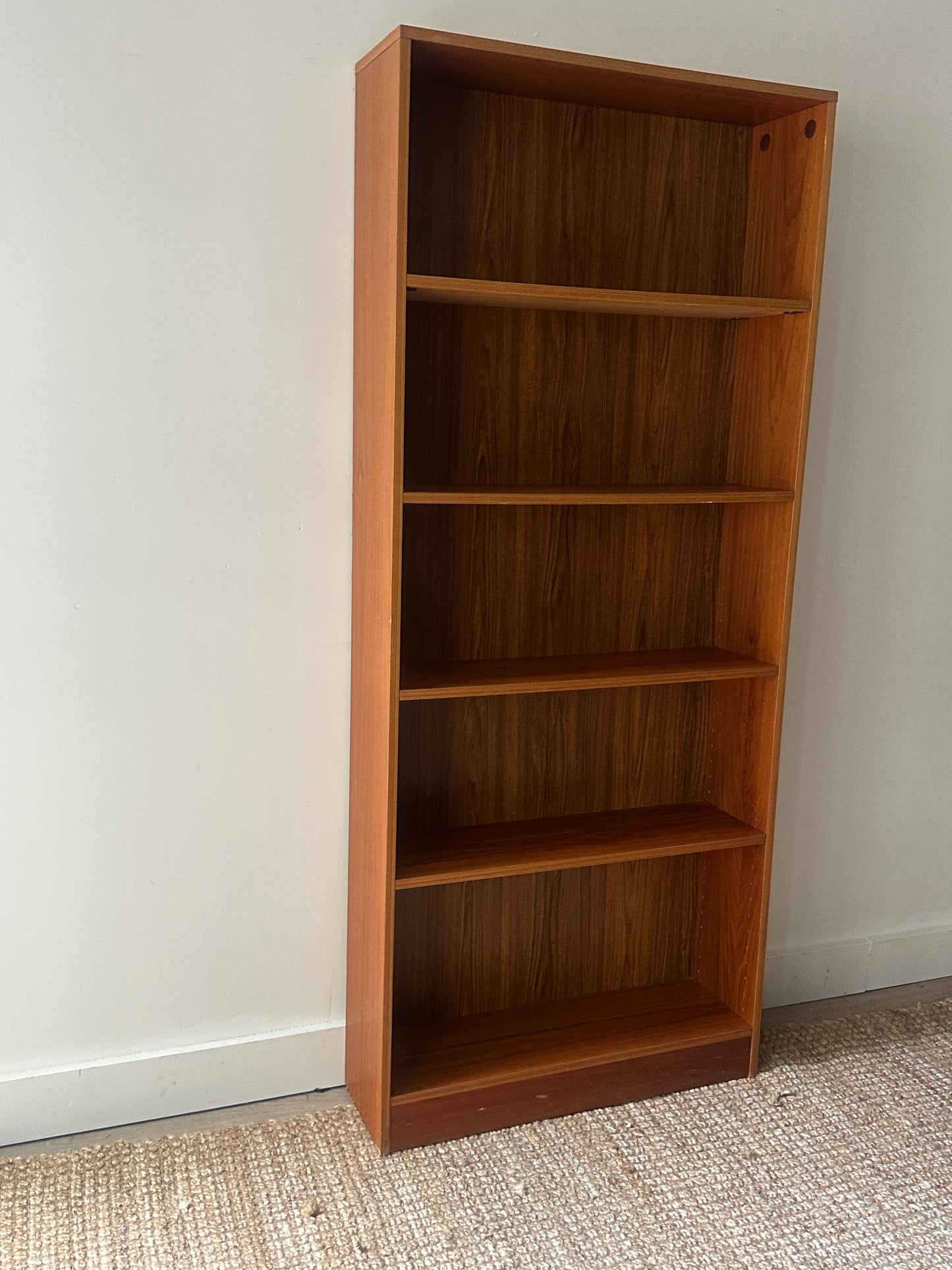 Teak shelves