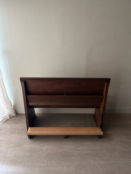 Walnut church pew