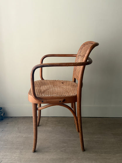 Bentwood caned chair (wear to seat)