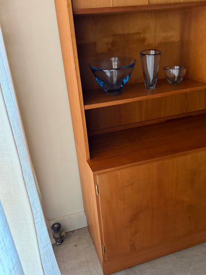 Poul Hundevad Danish teak two piece hutch