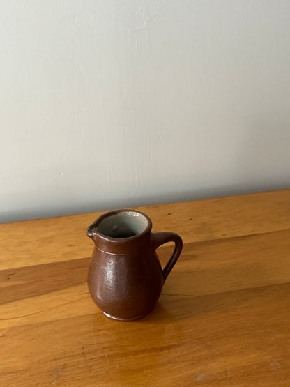 Small brown pitcher