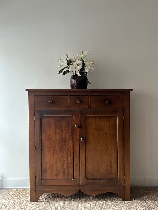 Punched tin pie cupboard