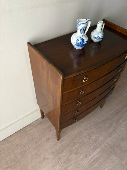 Small Scandinavian walnut dresser/nightstand