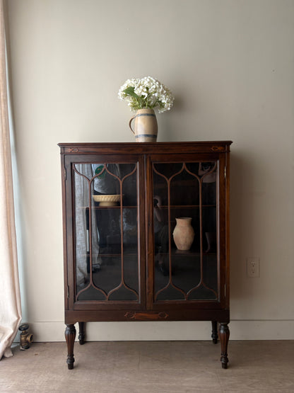 Mahogany display cabinet