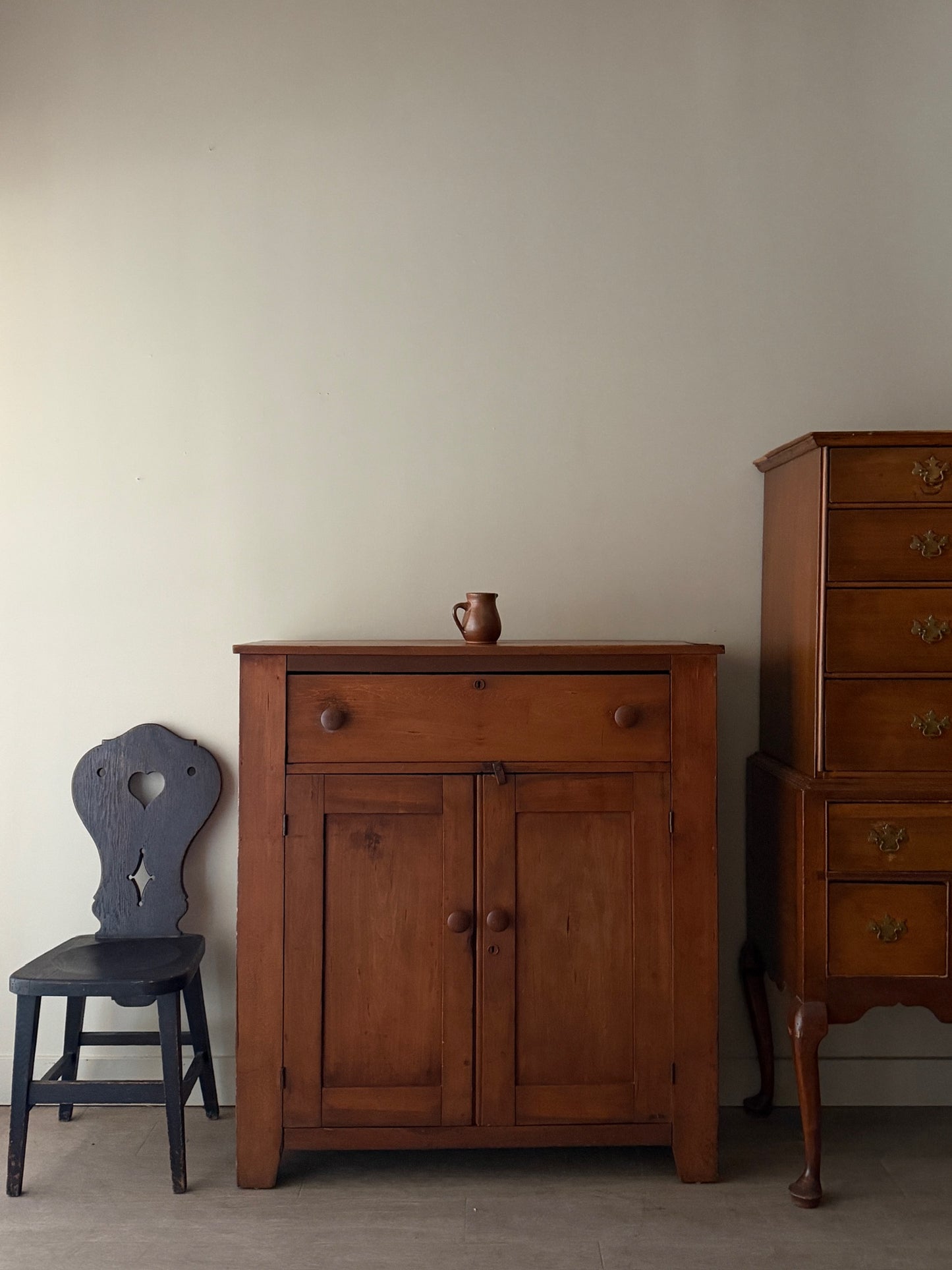 Pennsylvania Federal poplar jelly cupboard