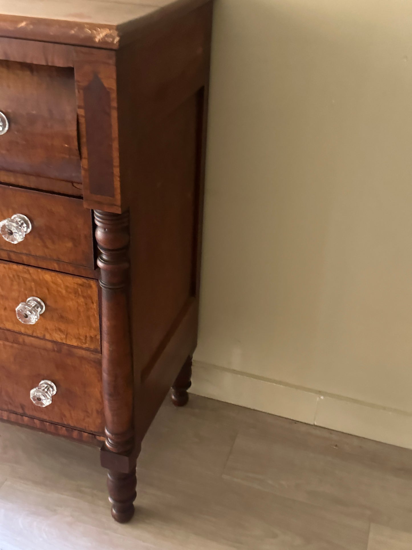 Walnut empire dresser