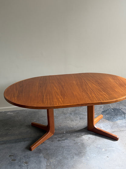 Danish teak dining table with extension