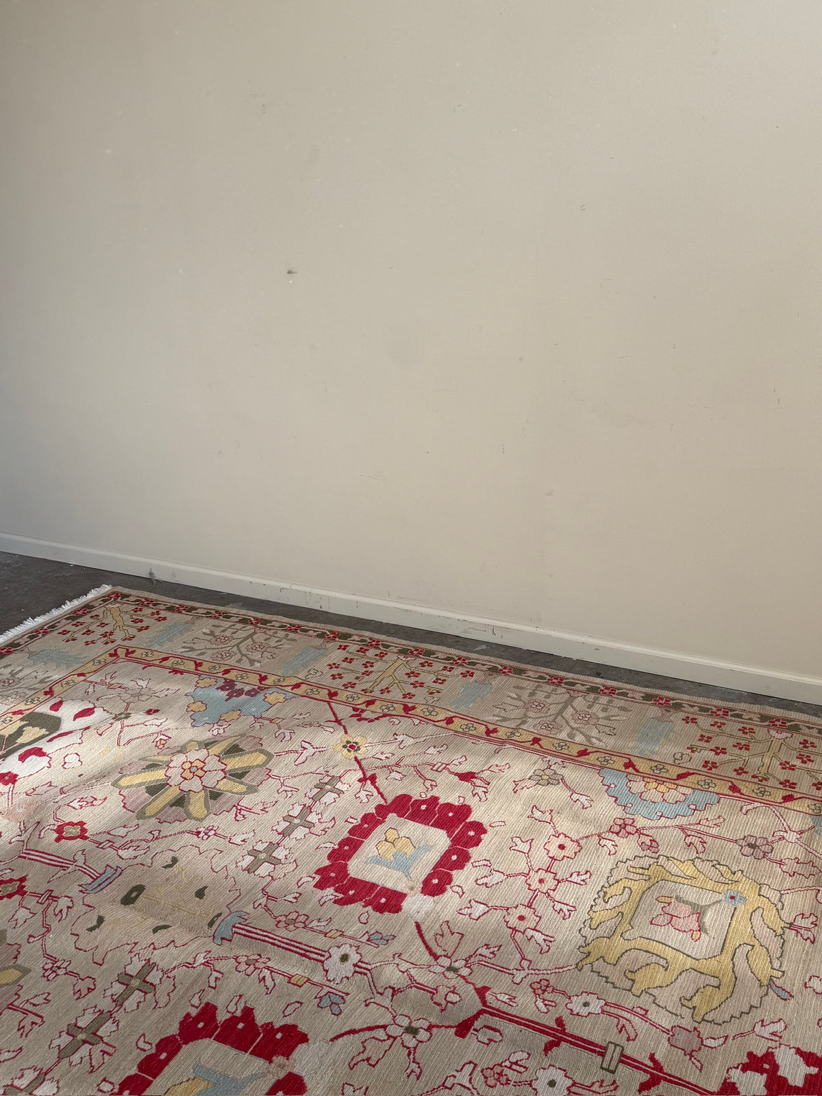 Hand-woven wool rug