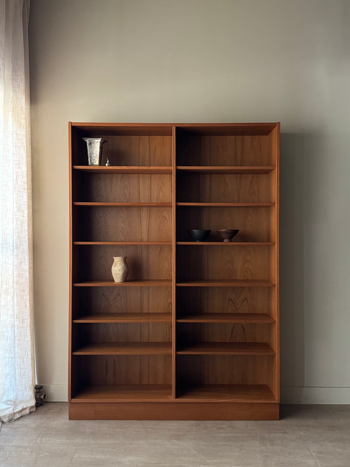 Danish teak shelving unit