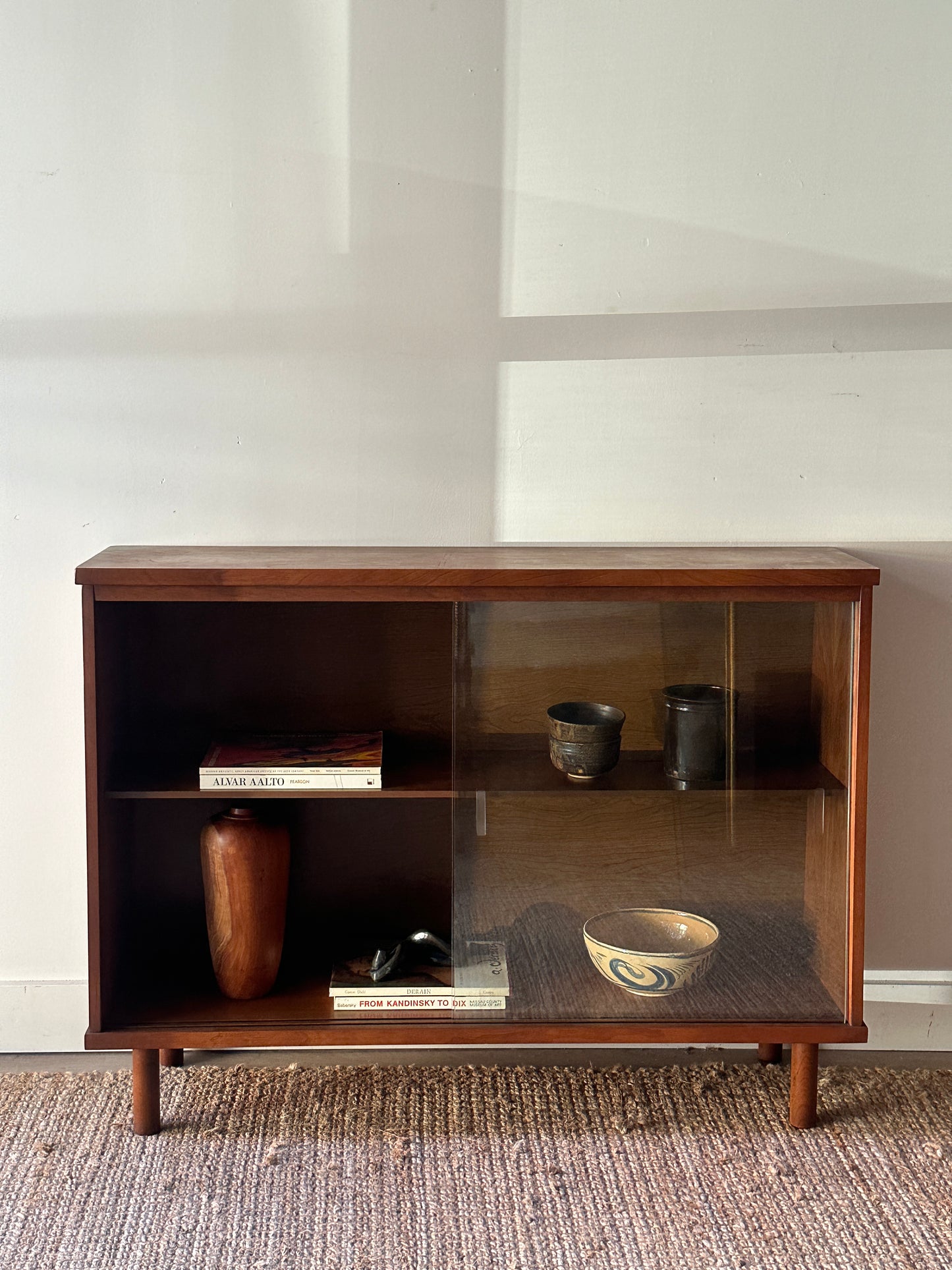 Walnut display case